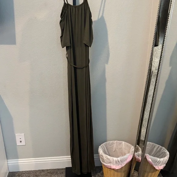 Boohoo Plus Olive Green Maxi Dress Size 16 - Picture 6 of 6